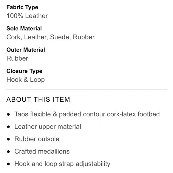 Taos Women's Carousel Wedge Sandal Color Stone Size EU 39 distressed leather - Picture 11 of 12